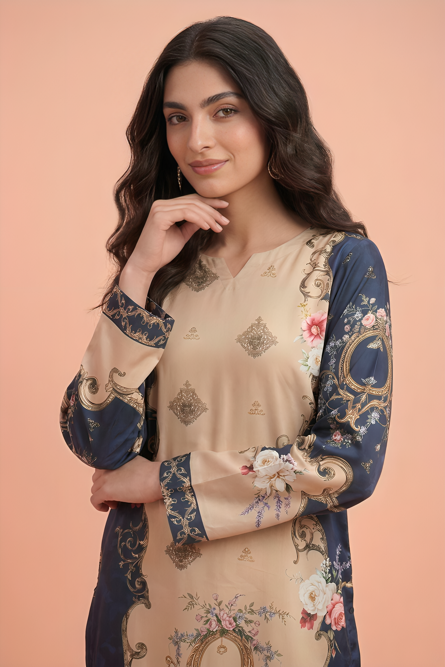 WPLU-07 Printed lawn 2-Pcs Unstitched