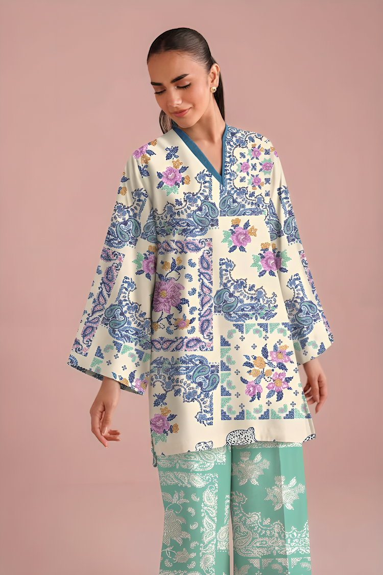 WPLU-01 Printed lawn 2-Pcs Unstitched