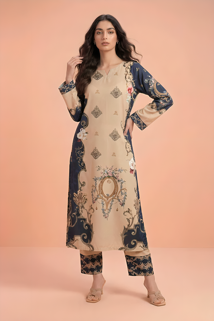 WPLU-07 Printed lawn 2-Pcs Unstitched