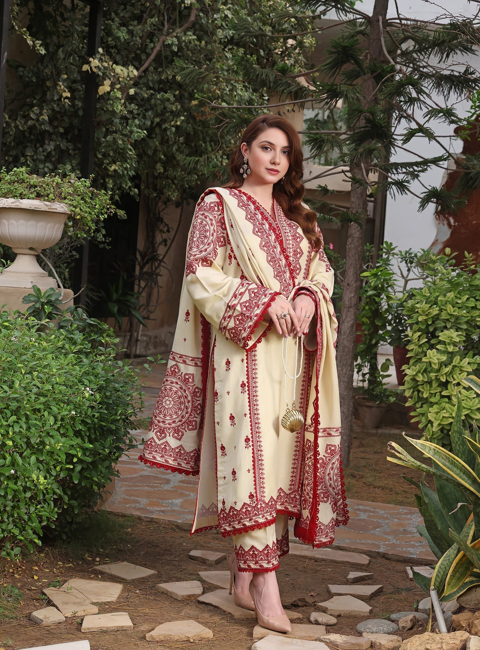 ALEESHA EMBROIDERY 3PC - Tawakal Closet