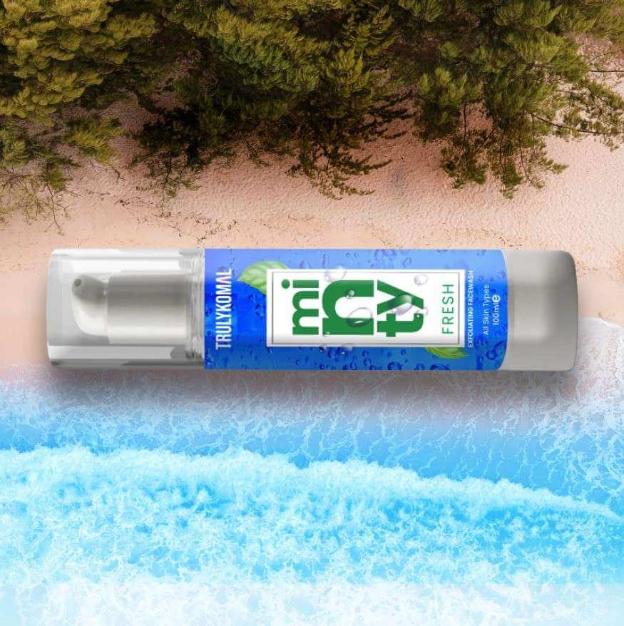 Exfoliating Face Wash - Minty Fresh - TrulyKomal