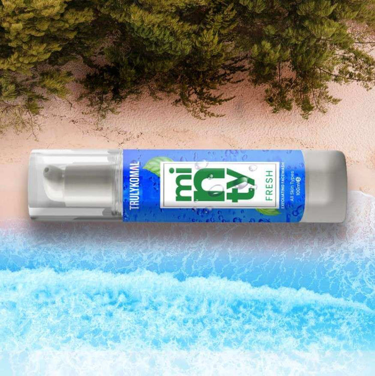 Exfoliating Face Wash - Minty Fresh - TrulyKomal