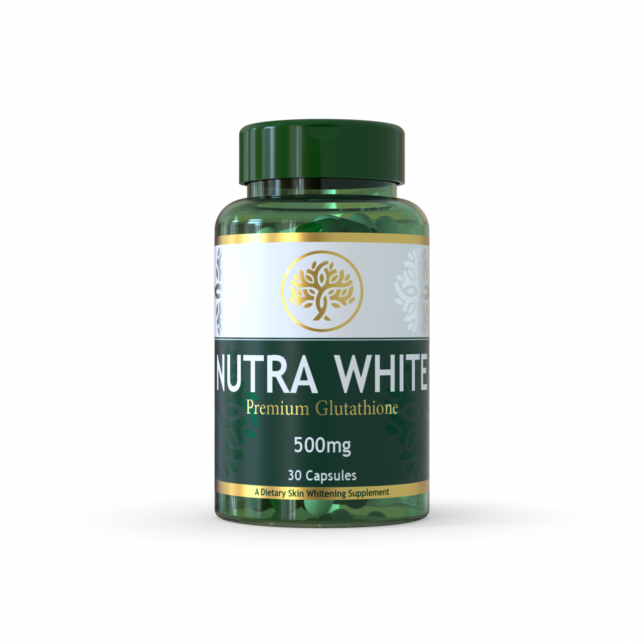 Nutrawhite Glutathione Whitening Capsules - 30 Capsules (15 Day Dose) - Nutrexlabs.com