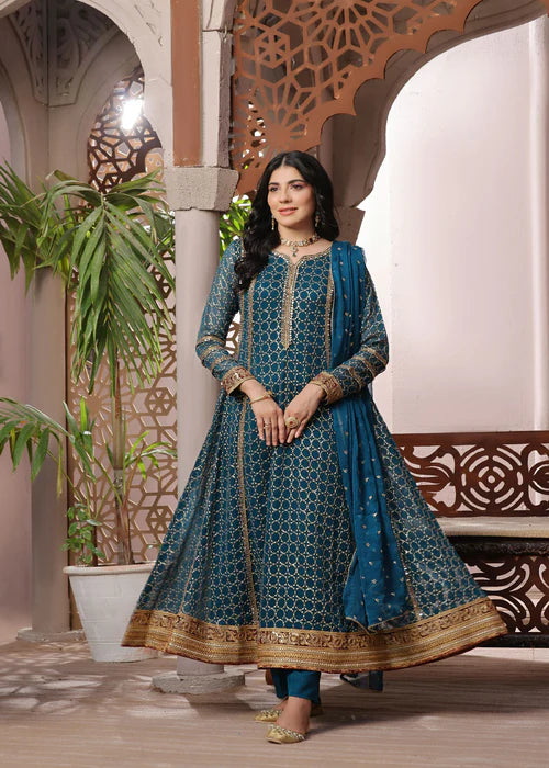 Shehzadi-Teal Illusion - Ayesha's Closet