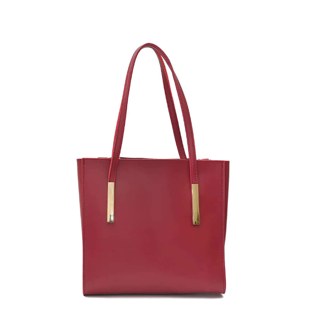 Canva Maroon Tote Bag - Bag X