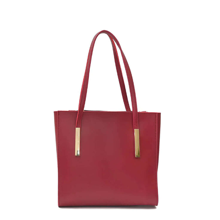 Canva Maroon Tote Bag - Bag X
