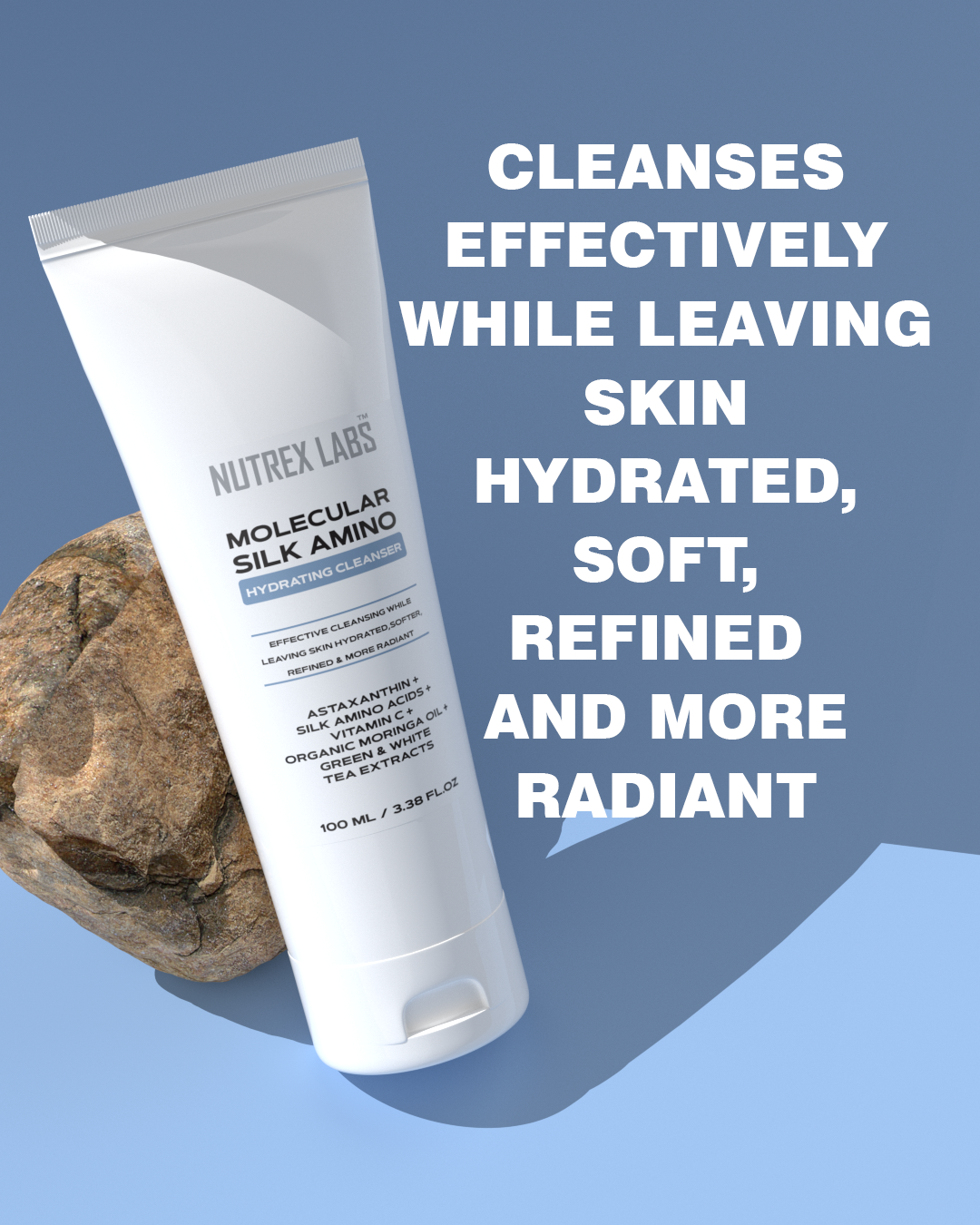 Molecular Silk Amino Hydrating Cleanser 100ml - Nutrex Labs