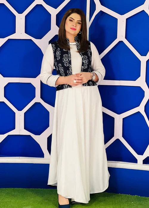 White Maxi With Jacket - Zeekstore