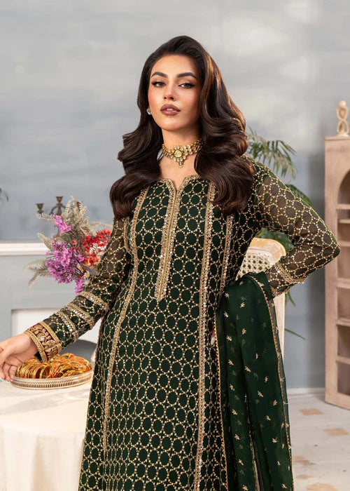 Shehzadi - Bottle Green - Ayesha's Closet