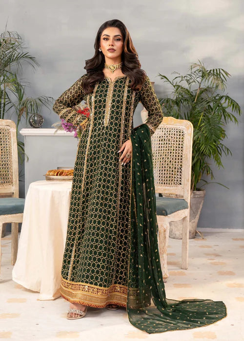 Shehzadi - Bottle Green - Ayesha's Closet