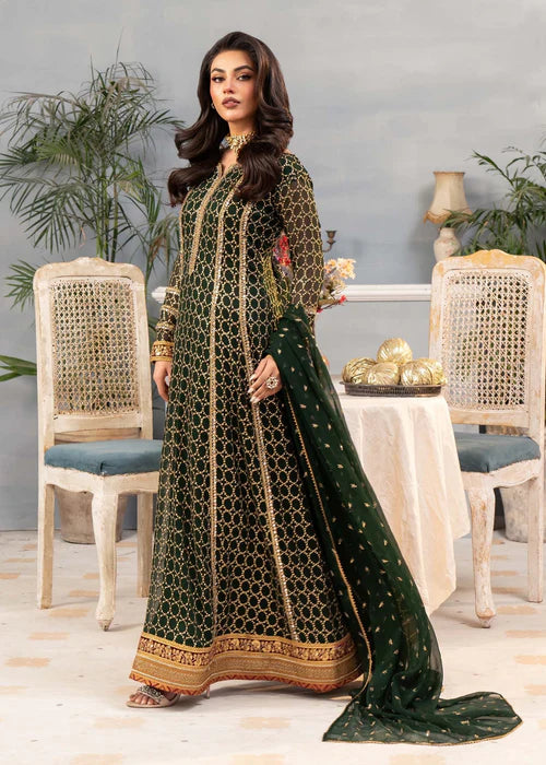 Shehzadi - Bottle Green - Ayesha's Closet