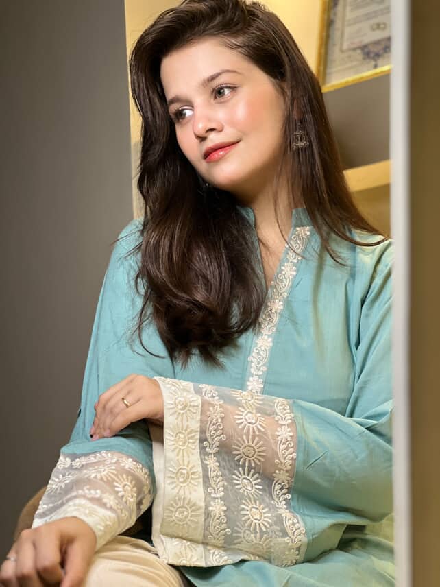 2 Piece Cotton Embroidred  Co- Ord Set With Farshi Salwar - Urban Cut