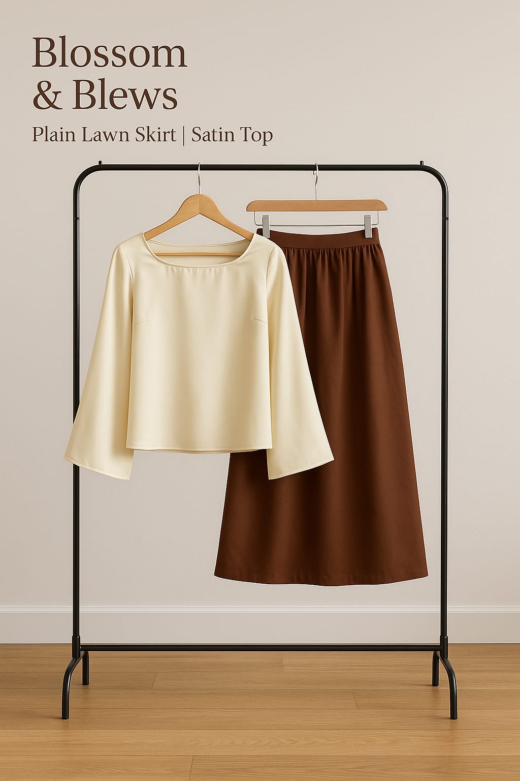 Cocoa satin - Blossom and Blews
