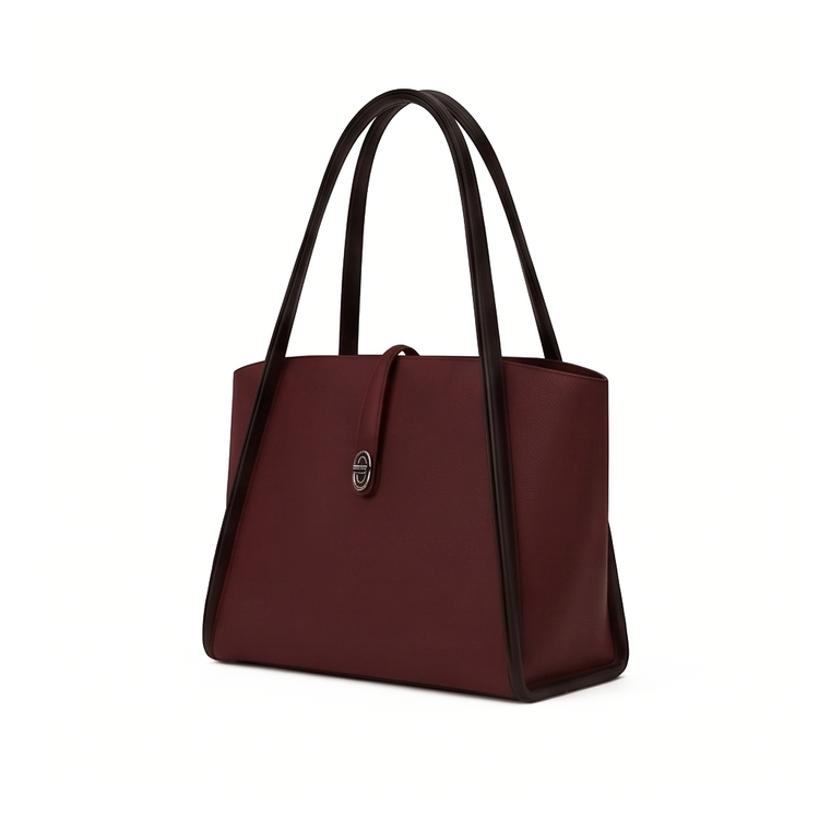 Elizabeth Maroon Tote Bag - Bag X