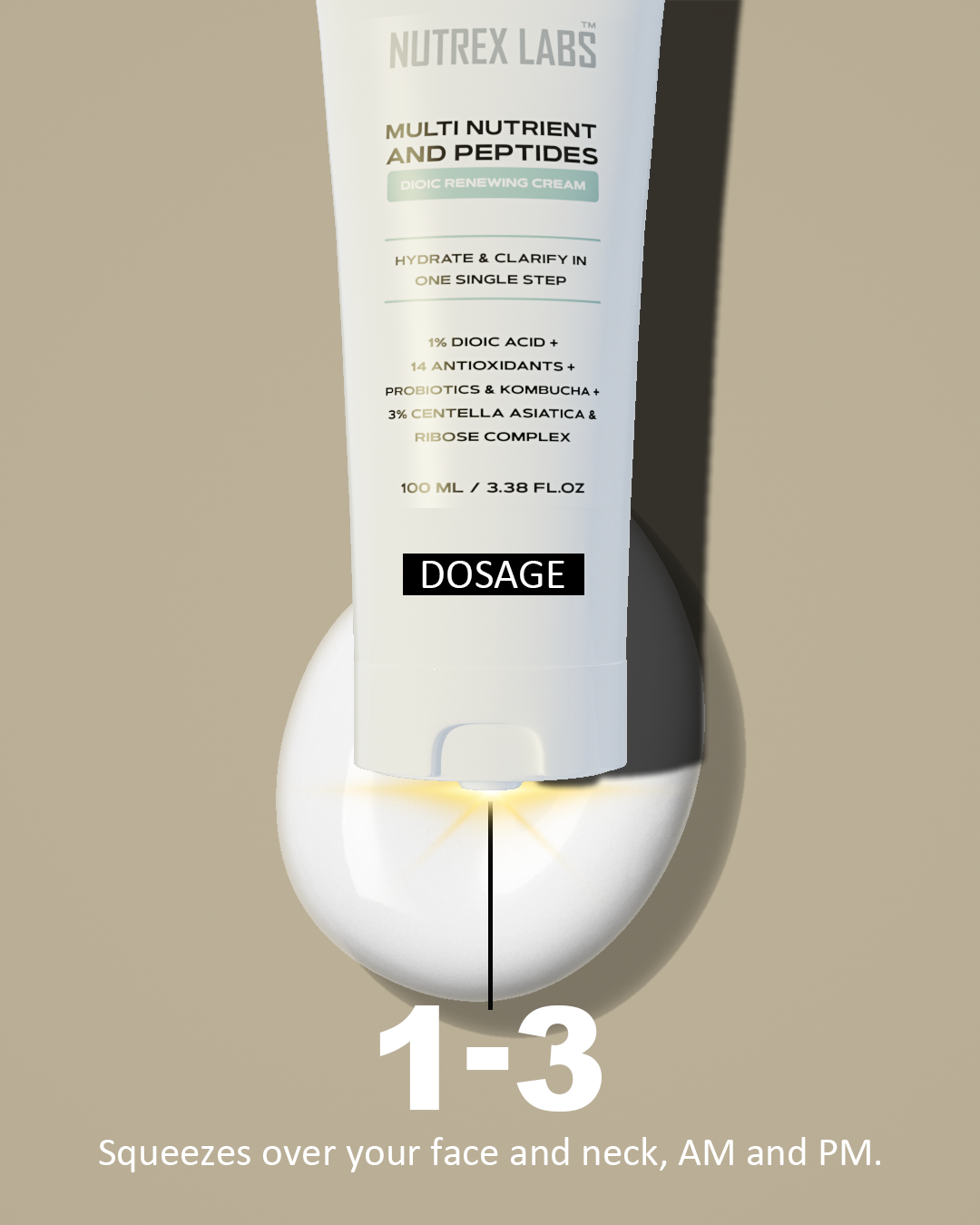 Multi Nutrient And Peptides Dioic Renewing Cream - Nutrex Labs