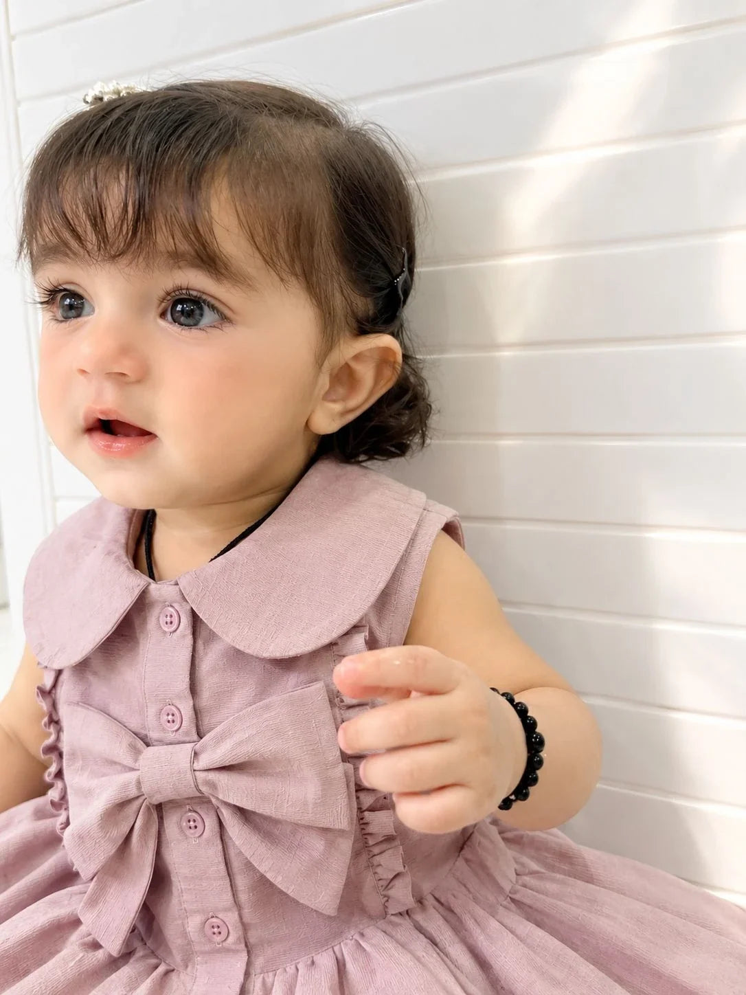 Pink Seersucker Stripe Infant 2-Piece Set - Urban Cut