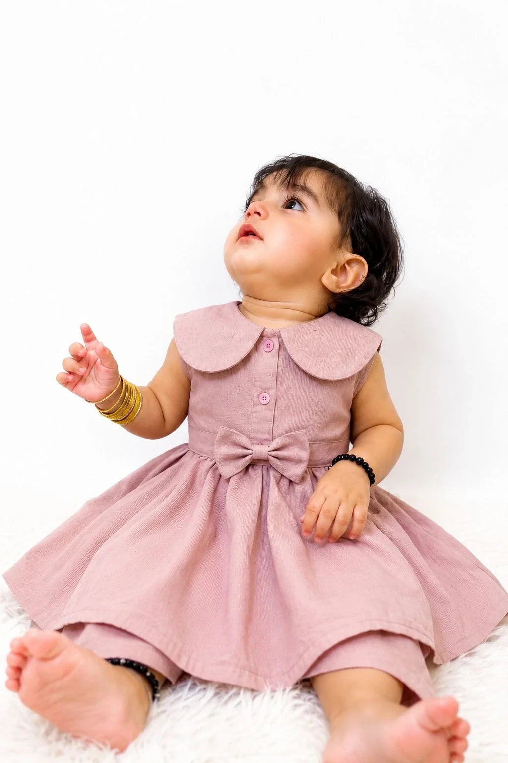 Pink Seersucker Stripe Infant 2-Piece Set - Urban Cut