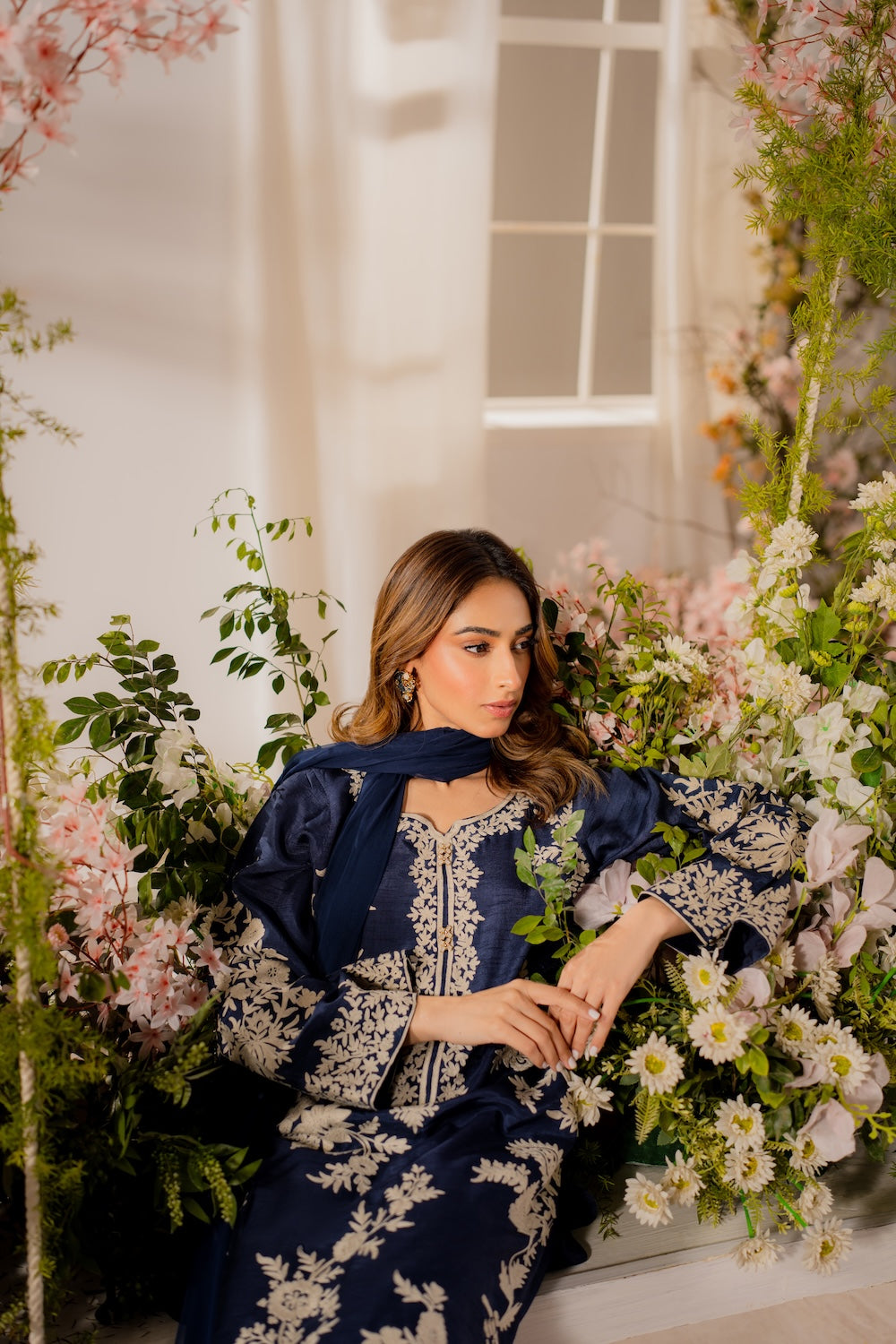 Zeenat EMB – 3PCs - Tawakal Closet