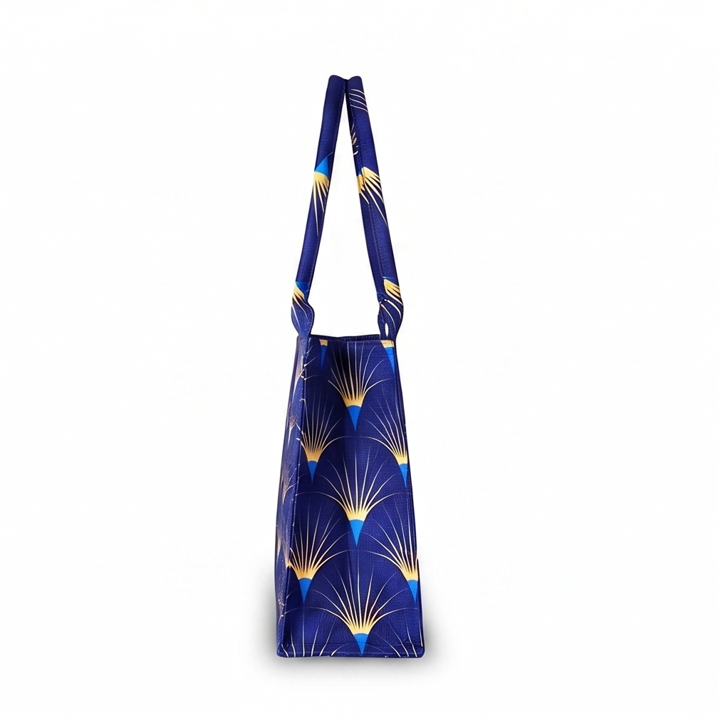 Flora Bloom Blue Tote Bag - Bag X