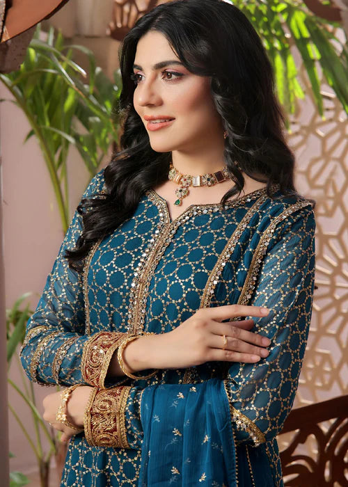 Shehzadi-Teal Illusion - Ayesha's Closet