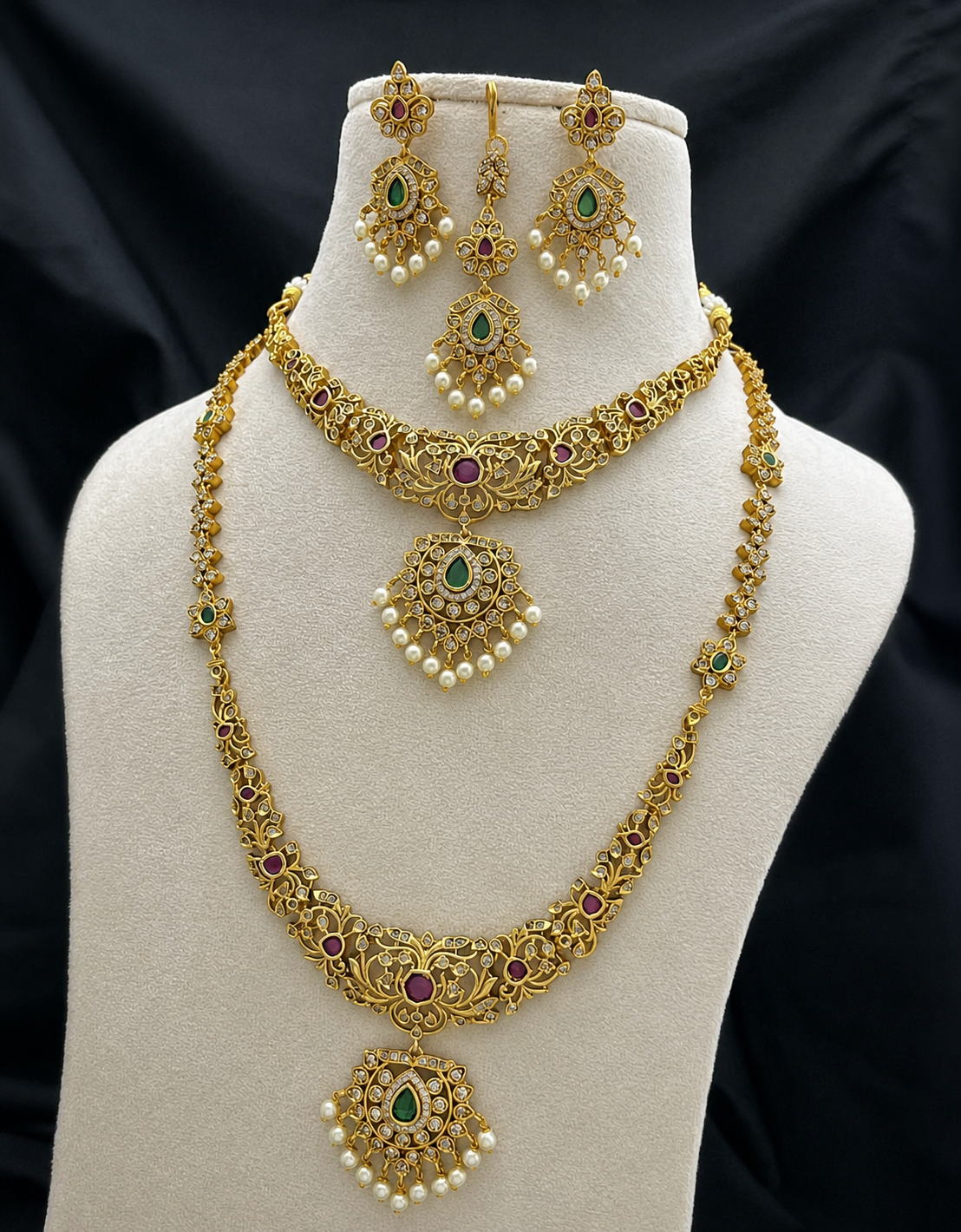 Aiyra Bridal Combo Set - Aloro Jewels