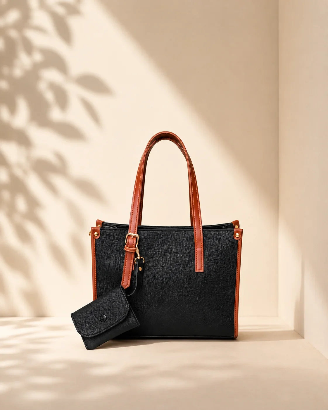 Daily Tote - Black (with mini-wallet) - HBH