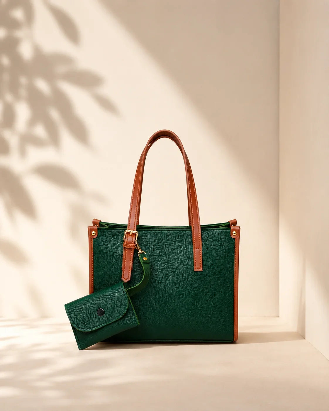 Daily Tote - Green (with mini-wallet) - HBH