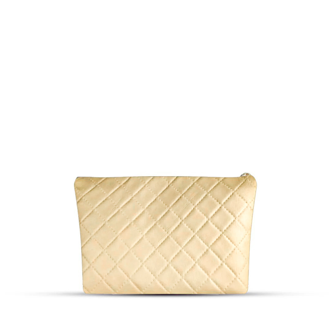 Fizz Makeup Pouch Beige Handbag - Bag X