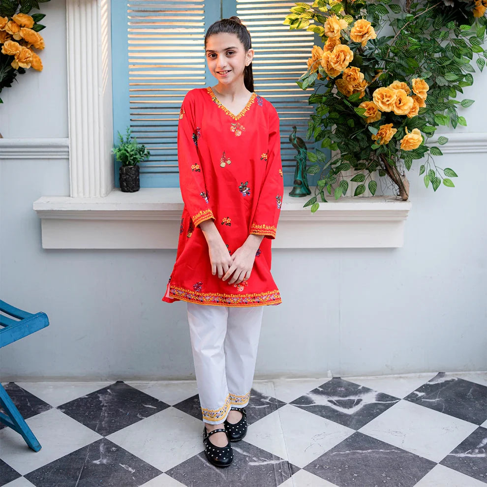 Printed Cotton Suit – Gulnar - Rangooz