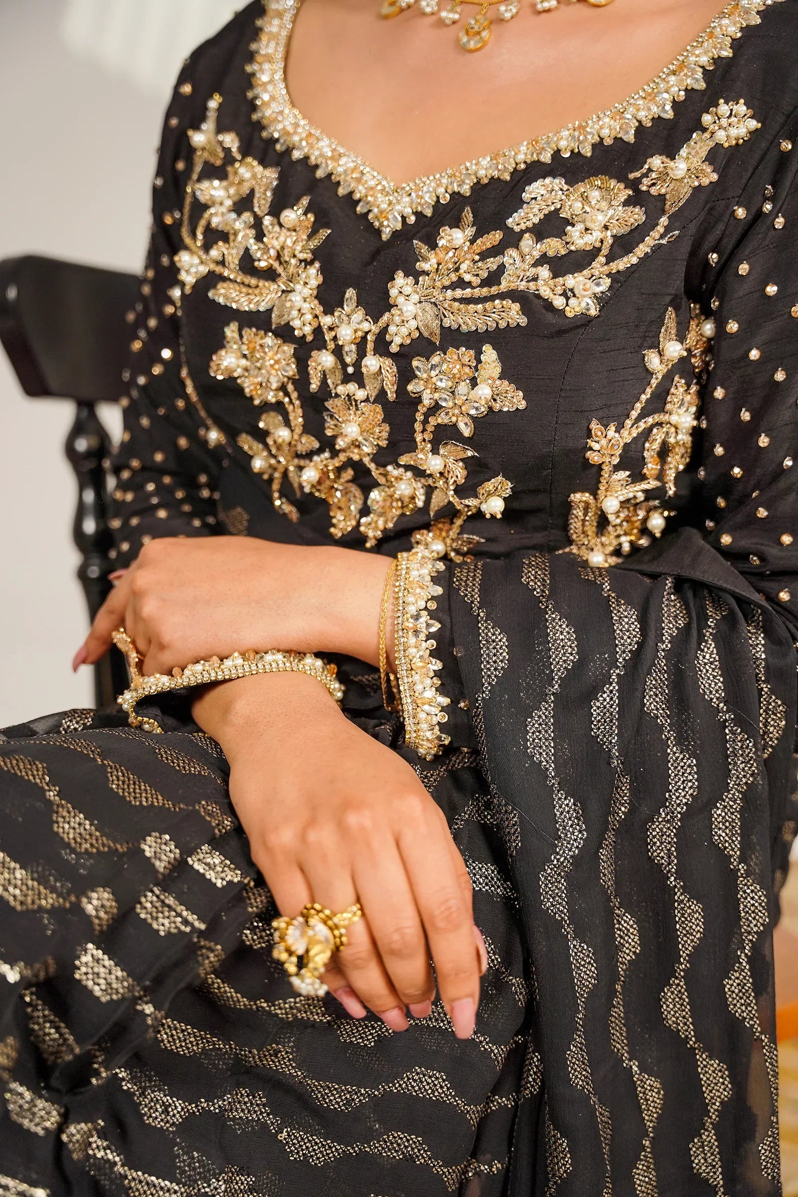 Falak 3 Piece Stitched - Javeria Zoa