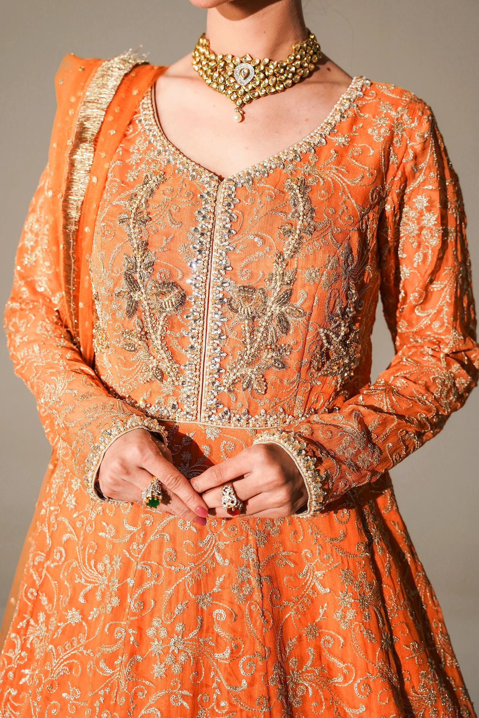 Elizha 3 Piece Stitched - Javeria Zoa