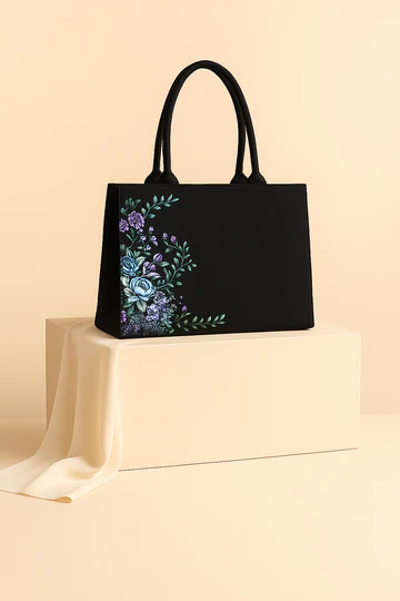 Midnight Blossom Tote Bag - Totewear