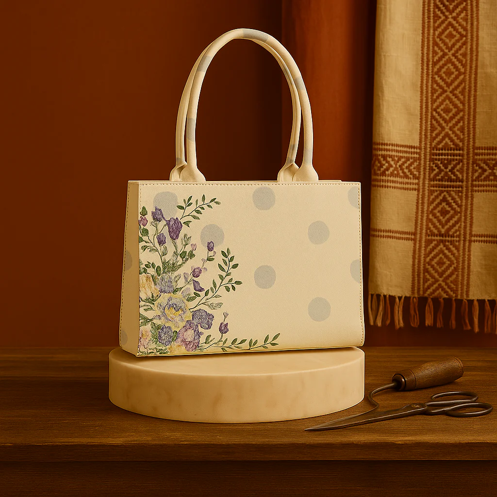 Bloom & Dots Delight Tote Bag - Totewear