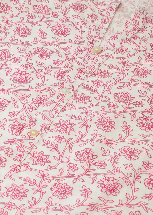 Printed Kurta D025 - Laal Kurti