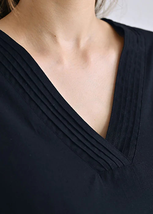 Black Basic Kurta D094 - Laal Kurti