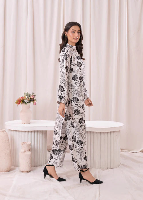 Printed Kurta Set D115 - Laal Kurti
