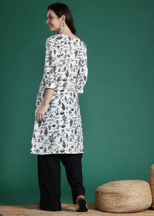 Printed Kurta Only D023 - Lall Kurti