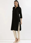 Black Basic Kurta Only - Laal Kurti