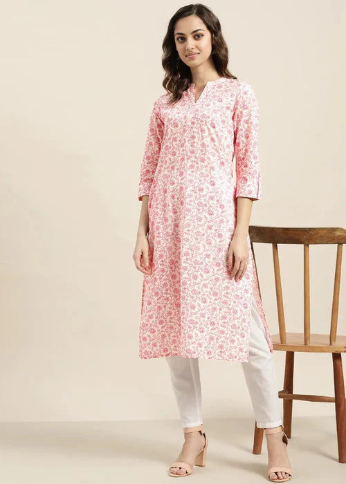 Printed Kurta D025 - Laal Kurti
