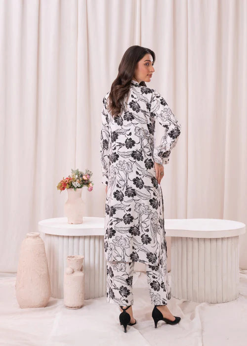 Printed Kurta Set D115 - Laal Kurti