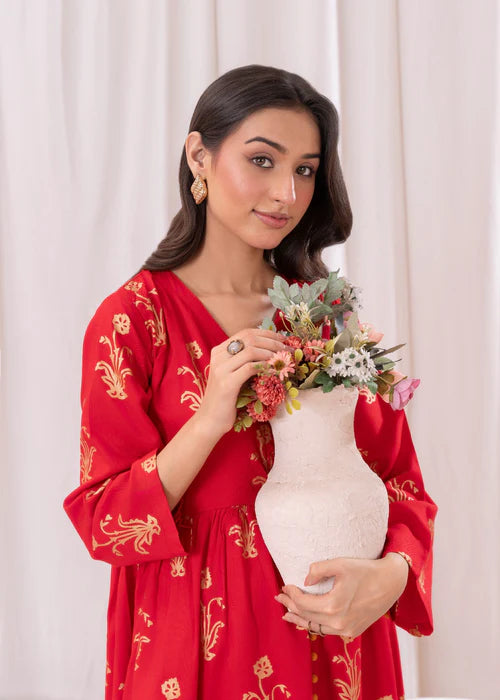 Maxi Set D112 - Laal Kurti