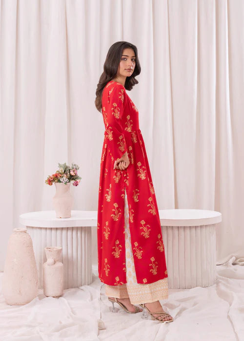 Maxi Set D112 - Laal Kurti