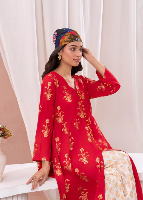 Maxi Set D112 - Laal Kurti
