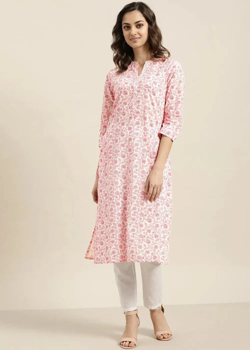 Printed Kurta D025 - Laal Kurti