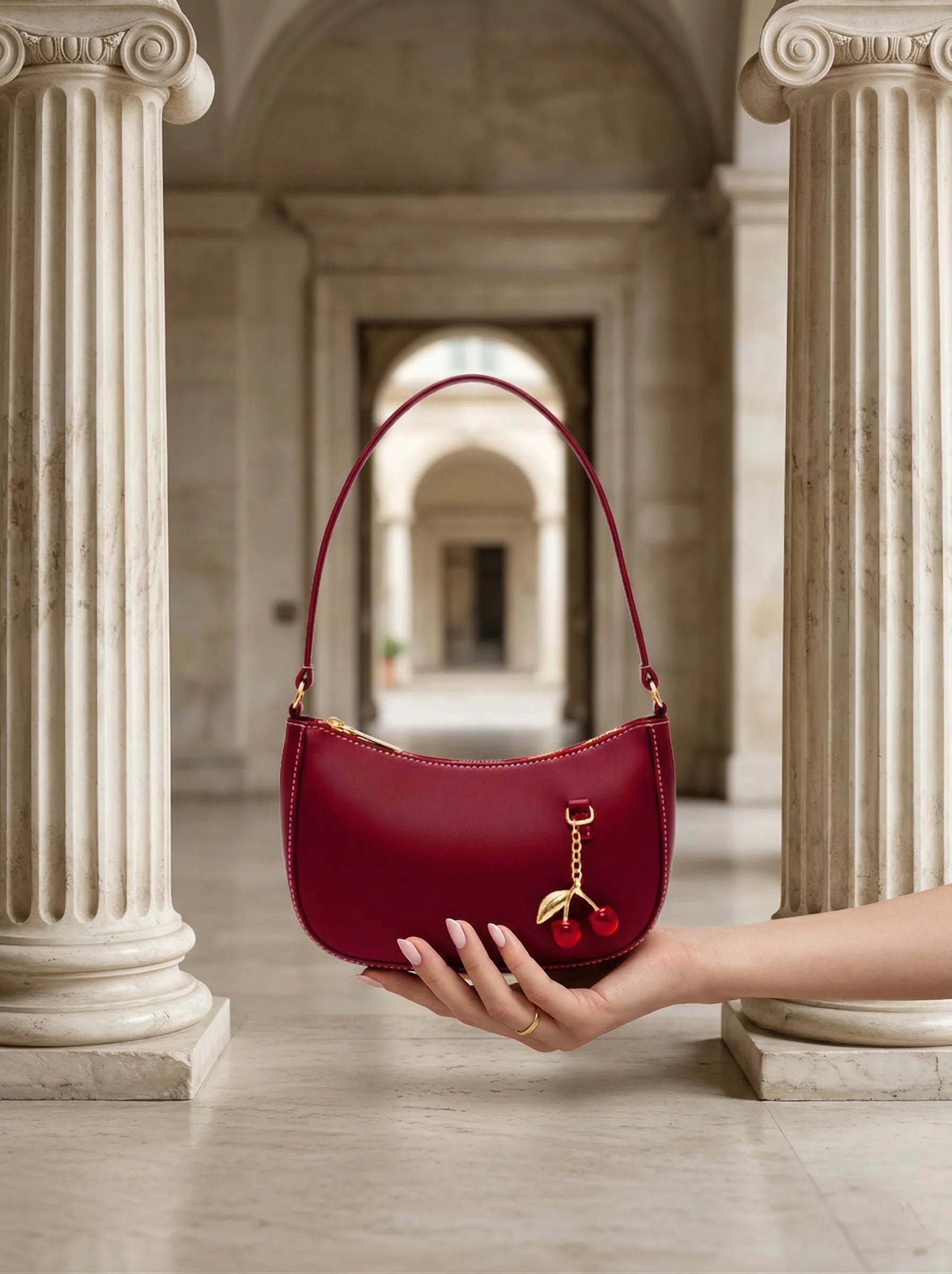 Mika Maroon Crossbody bag - Bag X