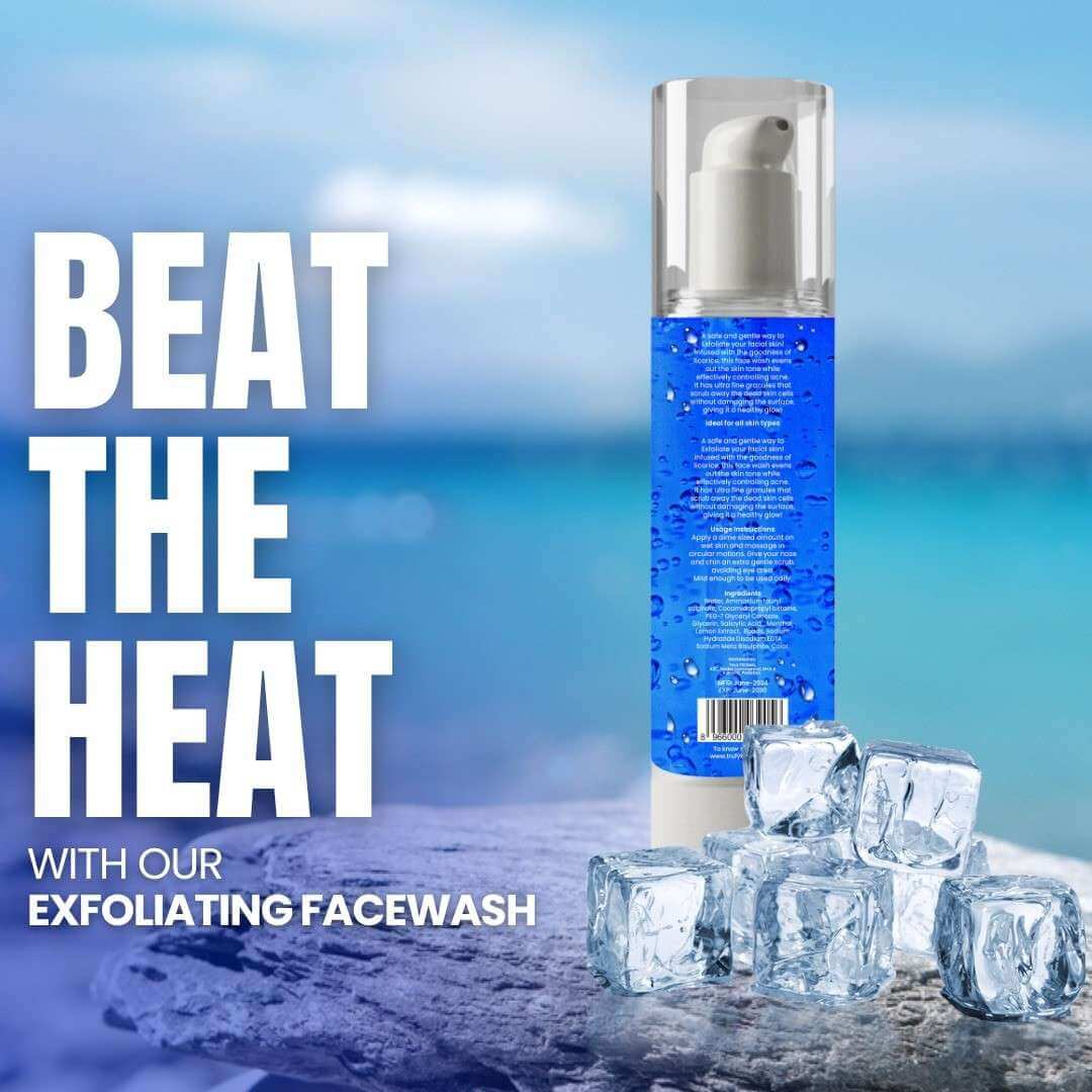 Exfoliating Face Wash - Minty Fresh - TrulyKomal