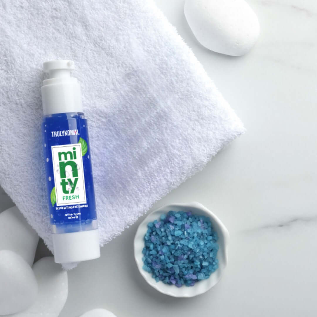 Exfoliating Face Wash - Minty Fresh - TrulyKomal