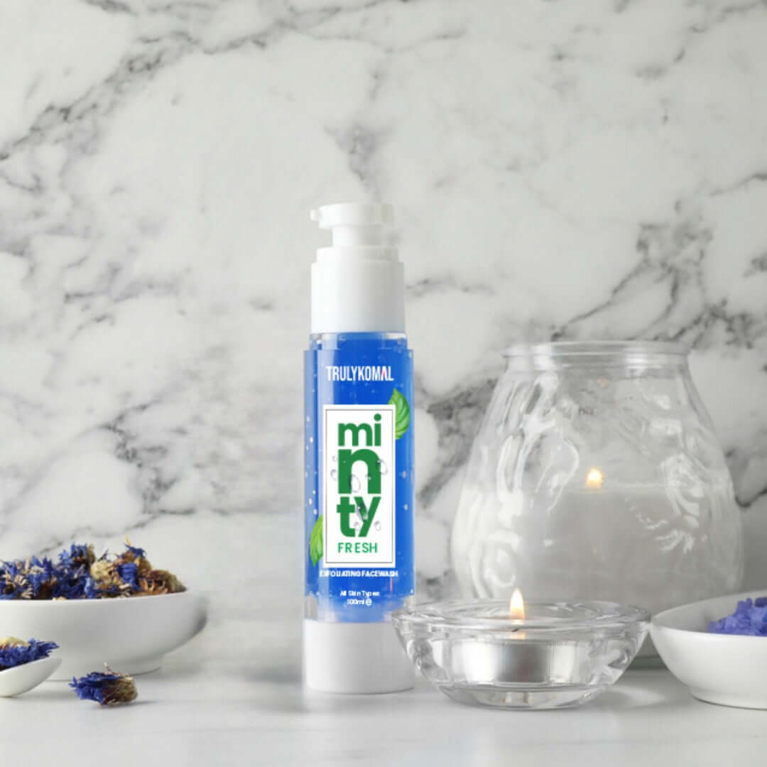 Exfoliating Face Wash - Minty Fresh - TrulyKomal