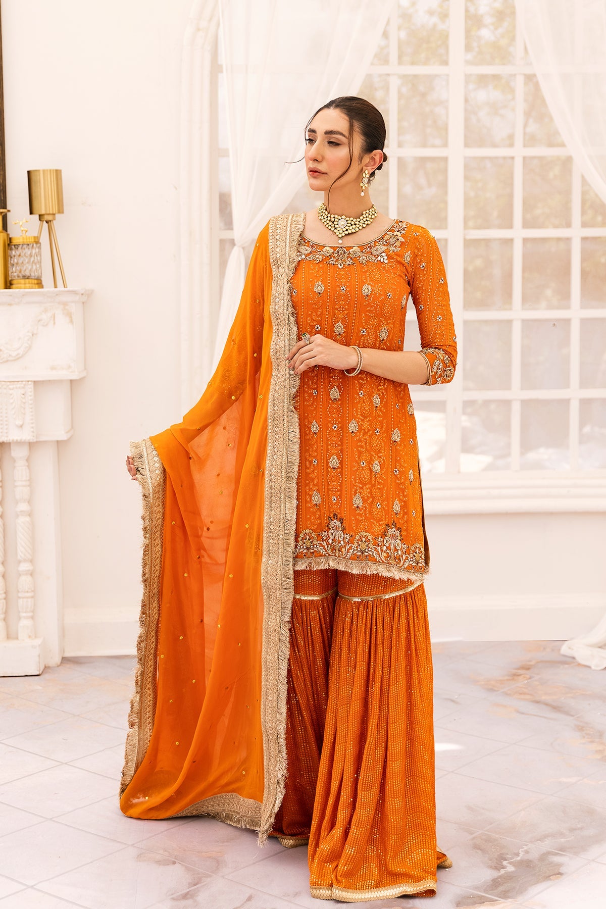 Mirha 3 Piece Stitched - Javeria Zoa