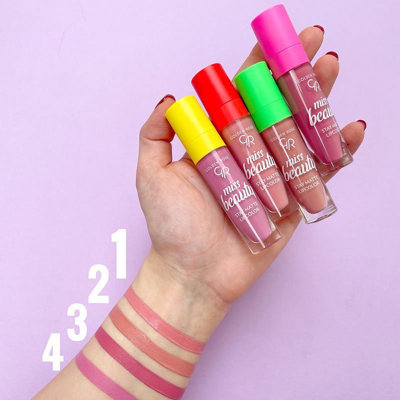 MISS BEAUTY STAY MATTE LIPCOLOR - Golden Rose